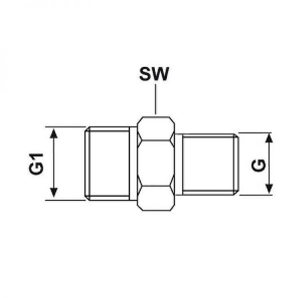 Adapter / Doppelnippel
