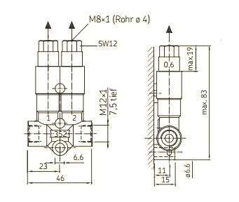 SKF MonoFlex Vorschmierverteiler 352