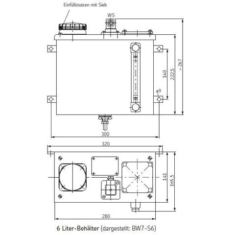 SKF-Ölbehälter / Metallbehälter