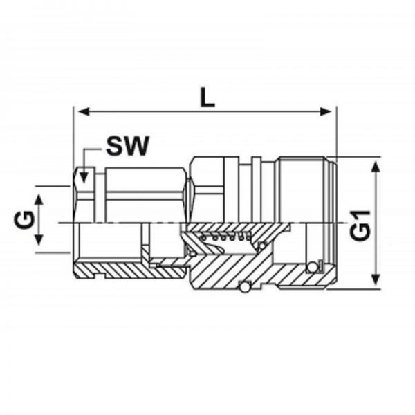 Schraubkupplung Stecker