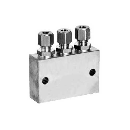 Druckluftverteiler für 3 Düsen