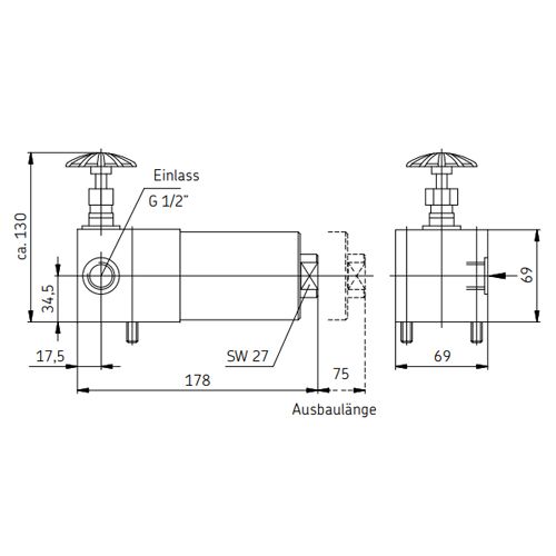 Ölfilter mit Absperrventil 24-0651-3041
