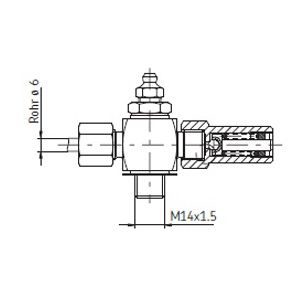 Druckbegrenzungsventil mit Schmiernippel