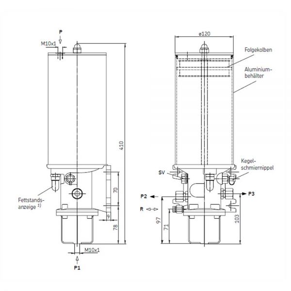 Pneumatikpumpen PFP-23-2-S1 / PFP-23-22-S1