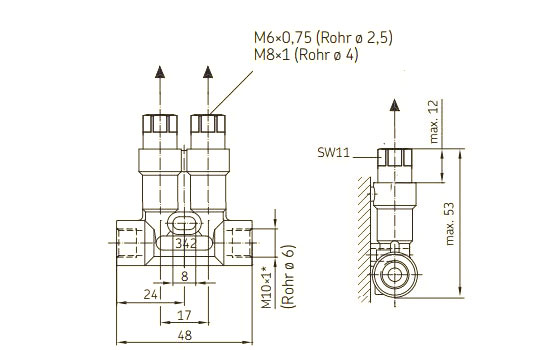 SKF Kolbenverteiler 342