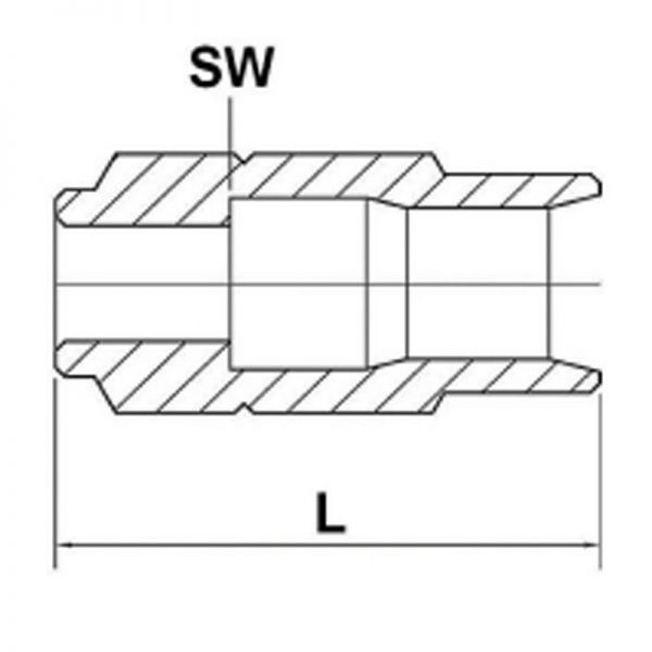 Schraubhülsen für Ø 6,35x11,3