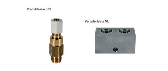 SKF Impulsverteiler 361 mit Verteilerleiste VL